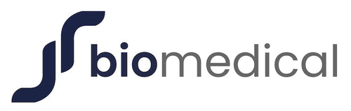 J R Biomedical Ltd logo in dark blue and dark grey on a white background