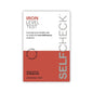 Iron level test kit packaging with text on a white background