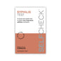 SYPHILIS TEST packaging with text on a white background